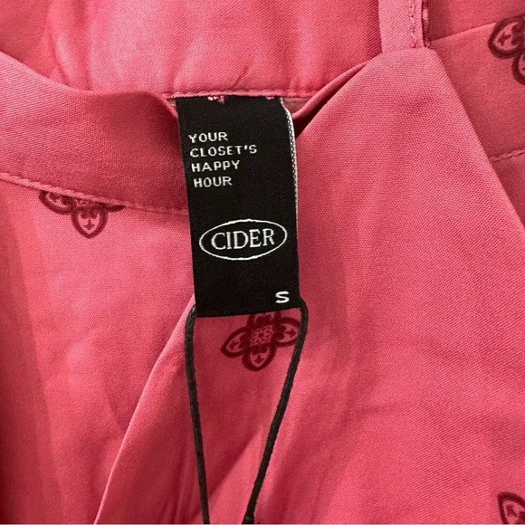 NWT CIDER Mini Skirt and Halter Top Beaded Set Coral Pink Size Small - Picture 4 of 5